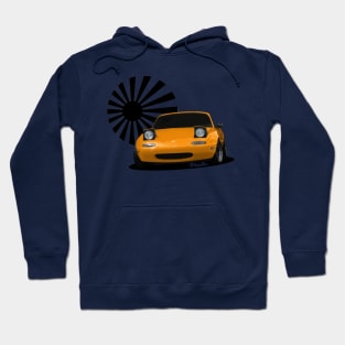 Miata MX-5 NA Orange Hoodie